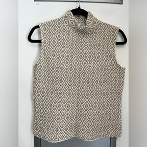 St.John Collection By Marie Gray vintage Wool-Blend Sleeveless Shirt